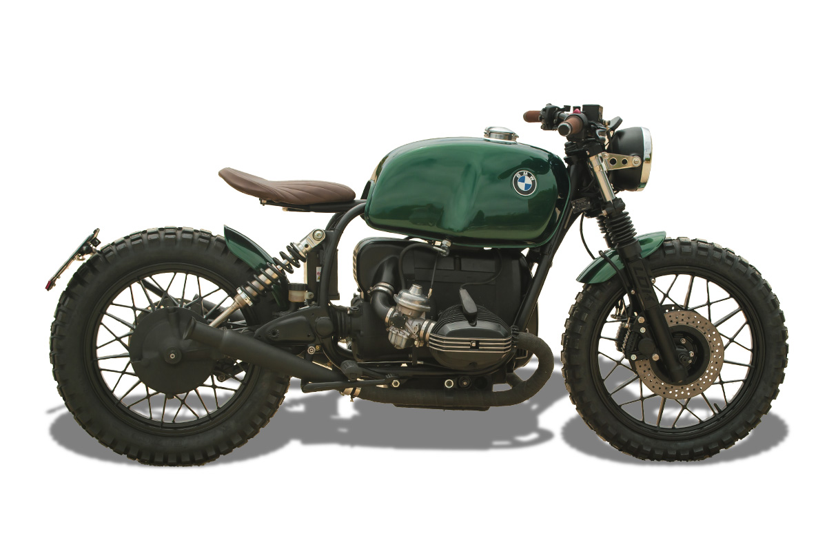 bmw r100 scrambler green